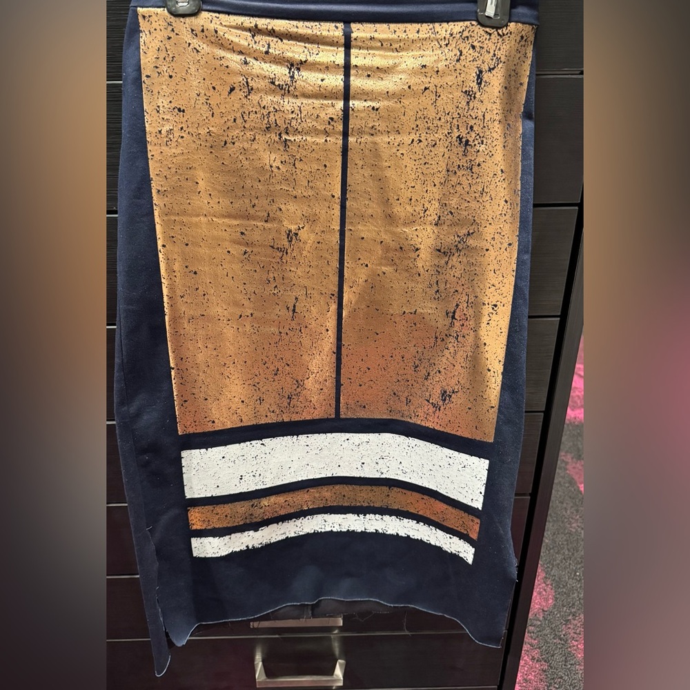 Clover Canyon metallic print skirt
